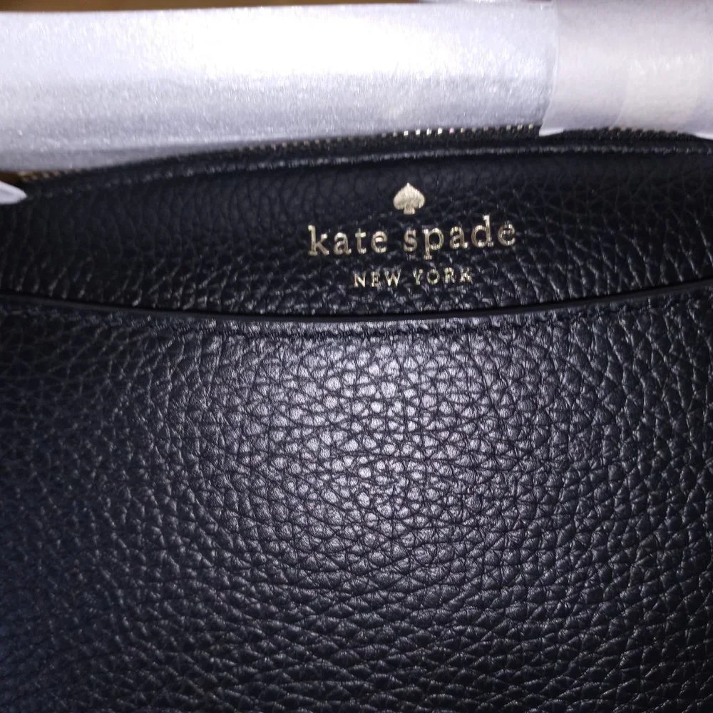 SOLD *LAST CHANCE* New Kate Spade Monica Black Pebbled Leather Crossbody Bag - Picture 3 of 5